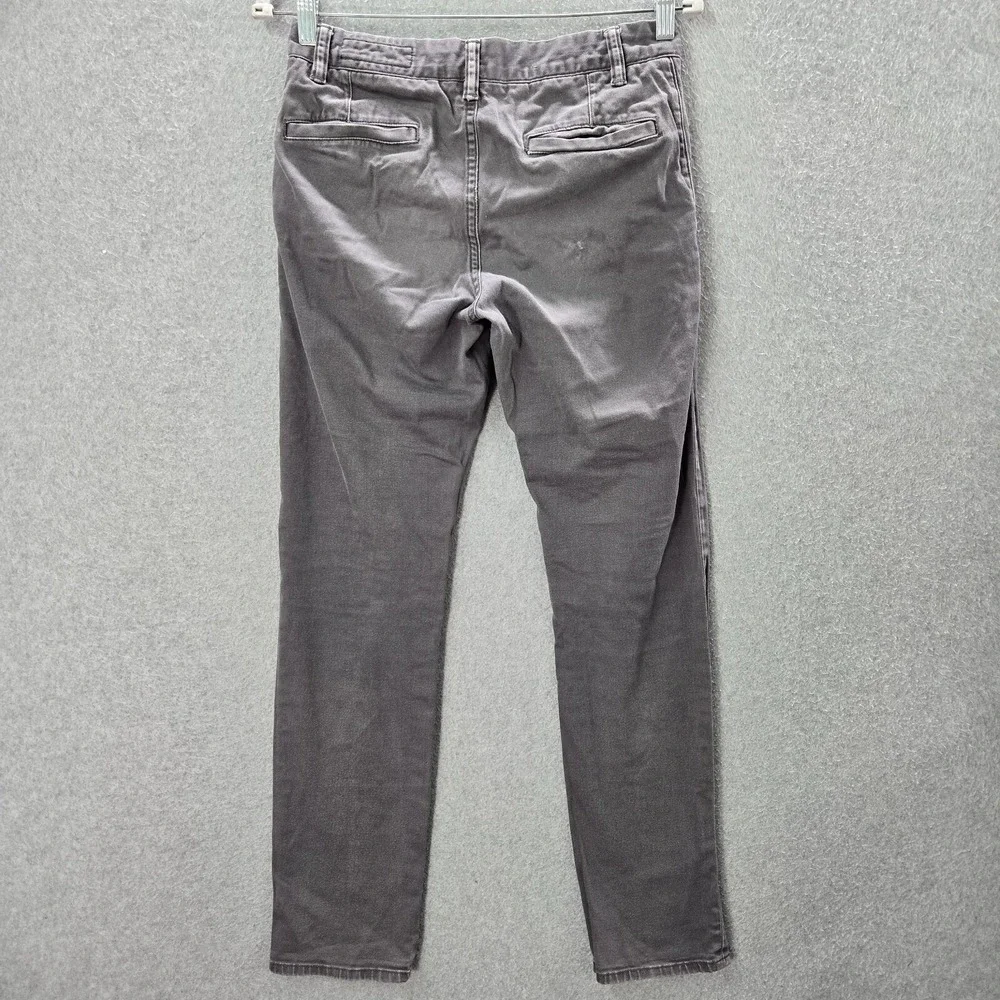 AllSaints Men Jeans 28 Gray Stove Slim Tapered Button Fly‎ Pockets 30 in Inseam